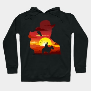 Arthur Morgan SunSet Silhouette Hoodie